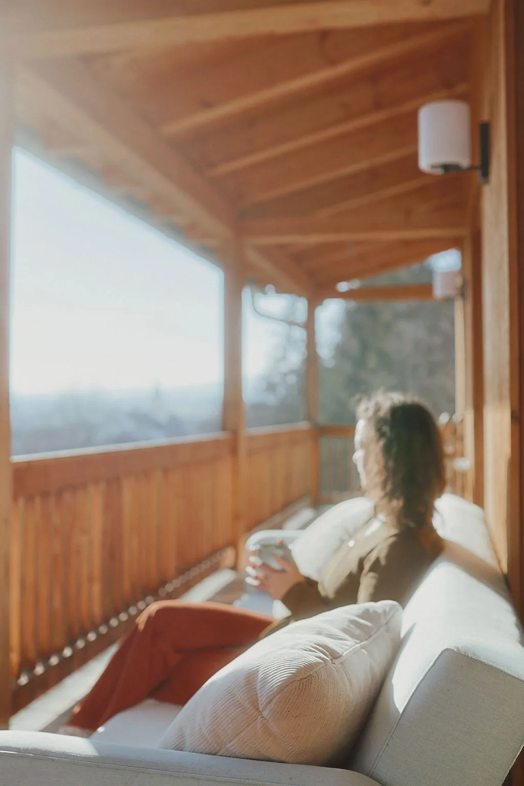 Entspannung auf dem Balkon