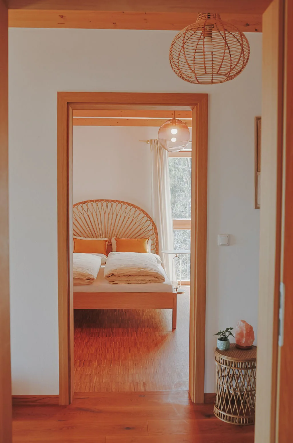 Blick ins Schlafzimmer